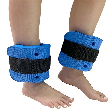 Par de Caneleiras Para Hidroginástica em EVA DF4030-AZ 1 a 2 kg Azul Dafoca Sports