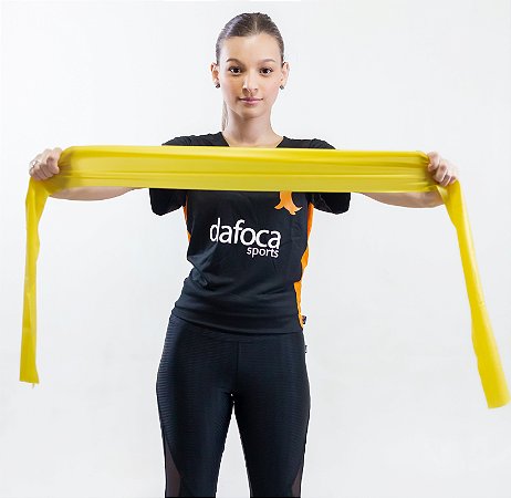 Faixa Elástica Thera Band 1500X150X0,35MM Amarelo Liftness Dafoca Sports