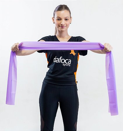Faixa Elástica Thera Band 1500X150X0,35MM Lilás Liftness Dafoca Sports