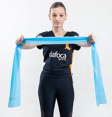 Faixa Elástica Thera Band 1500X150X0,35MM Azul Liftness Dafoca Sports