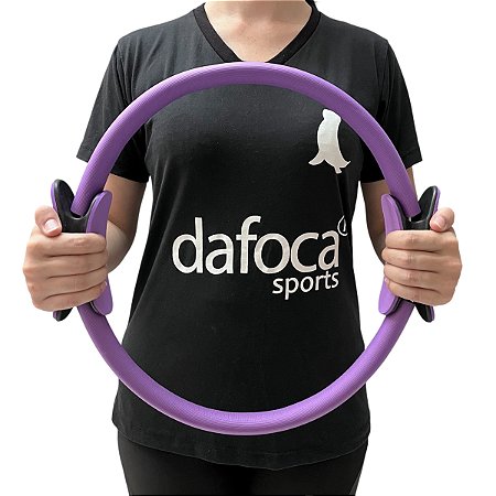 Anel de Pilates Tonificador Flexível 38cm Lilás Liftness Dafoca Sports