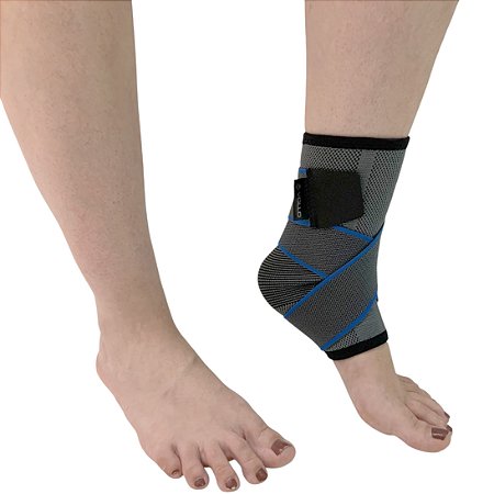 Tornozeleira Compressão Ajustável Esportiva Relieve VR5544-SM P-M Vollo Sports