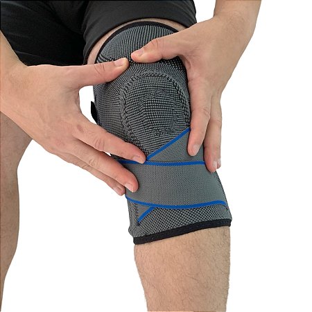 Joelheira Compressão Ajustável Esportiva Relieve VR5542-LXL G-GG Vollo Sports