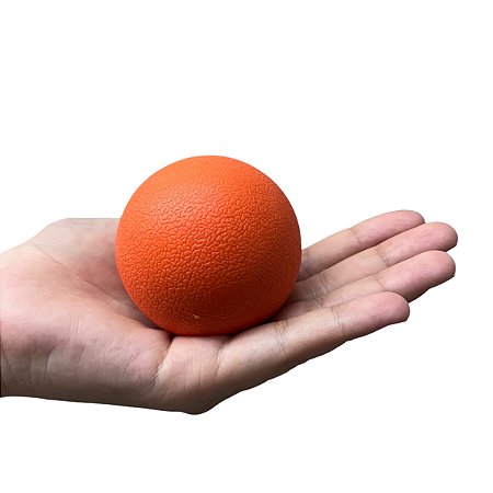 Bola de Lacrosse Pilates Liberação 6cm Laranja Liftness Dafoca Sports