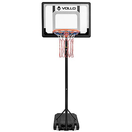 Tabela de Basquete Portátil Altura Ajustável até 2,10m Aro 38cm Vollo Sports