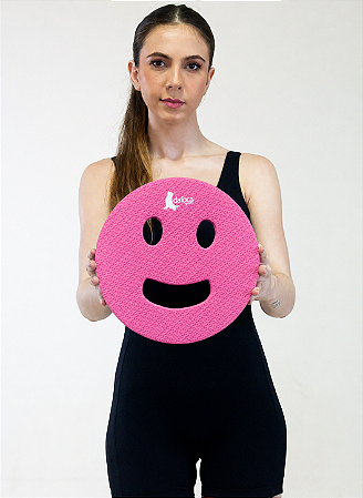 Acqua Disco Hidroginástica Sorriso Em EVA DF1011-RS 27cm Rosa Dafoca Sports