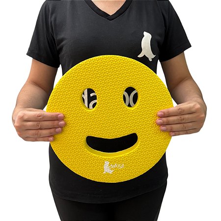 Acqua Disco Hidroginástica Sorriso Em EVA DF1011-AM 27cm Amarelo Dafoca Sports
