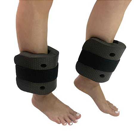 Par Caneleiras Hidroginástica Em EVA 3 à 4kg Preta DF1102 Dafoca Sports