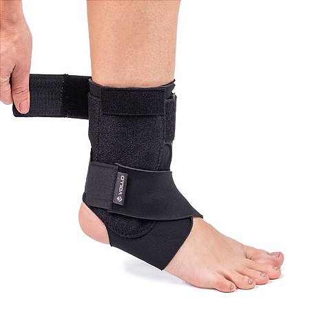 Órtese de Tornozelo Ajustável VR5305 Direita e Esquerda Preta Vollo Sports