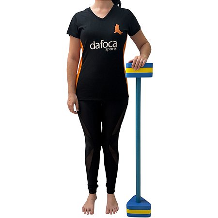 Halter em Barra Para Hidroginástica DF1122-AZ 3 a 4kg Azul e Amarelo Dafoca Sports