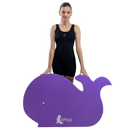 Tapete Flutuante Eva Natação Infantil Para Piscina DF4100-BA Baleia Lilás Dafoca Sports