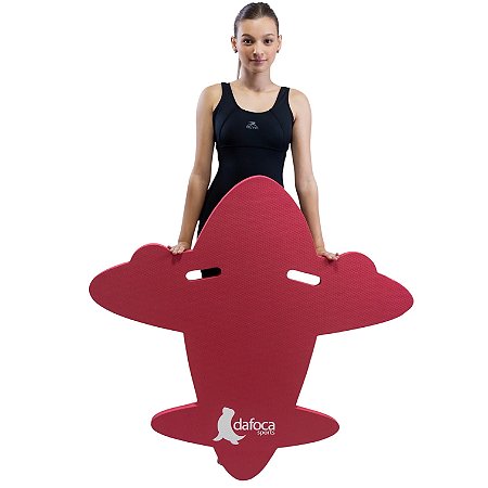 Tapete Flutuante Eva Natação Infantil Para Piscina DF4100-AV Avião Vermelho Dafoca Sports