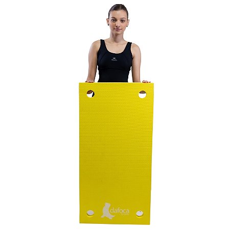 Tapete Flutuante Eva Natação Infantil Para Piscina DF4101-AM Amarelo Dafoca Sports