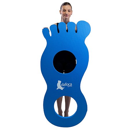 Tapete Flutuante Eva Natação Infantil Para Piscina DF4100-PE Pé Azul Dafoca Sports