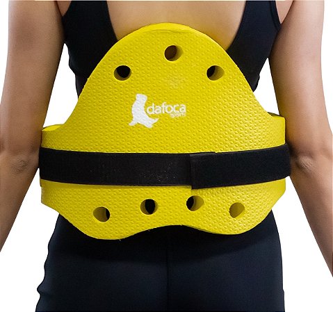 Colete Flutuante Para Hidroginástica Medida P 80Kg DF1200-AM Amarelo Dafoca Sports