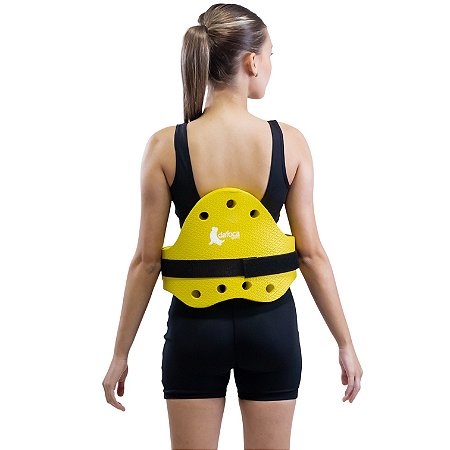 Colete Flutuante Para Hidroginástica Medida M 100Kg DF1201-AM Amarelo Dafoca Sports