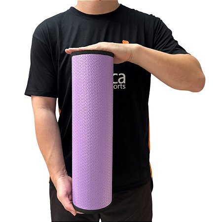 Rolo Massagem Liberação Miofascial Em EVA 45x12cm DF1061-LI Lilás Dafoca Sports