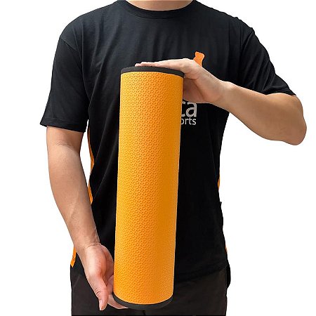 Rolo Massagem Liberação Miofascial Em EVA 45x12cm DF1061-LA Laranja Dafoca Sports