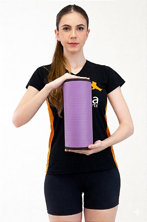 Rolo Massagem Liberação Miofascial Em EVA 30x12cm DF1060-LI Lilás Dafoca Sports
