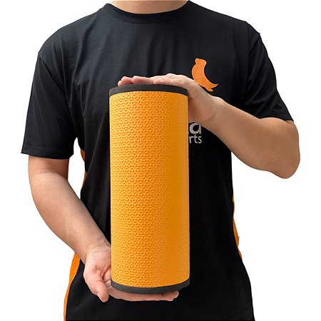 Rolo Massagem Liberação Miofascial Em EVA 30x12cm DF1060-LA Laranja Dafoca Sports