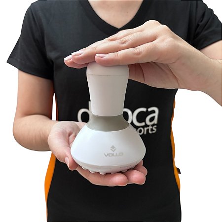 Mini Massageador Corporal Elétrico Multifuncional VP1200 Cinza Vollo Sports