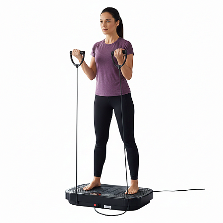 Plataforma Vibratória Slim Vib100 Suporta 150kg Com controle Liftness Dafoca
