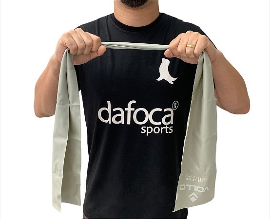 Faixa de Exercício em TPE VP1022 Vollo Sports 0,40mm Nivel Leve Cinza Claro