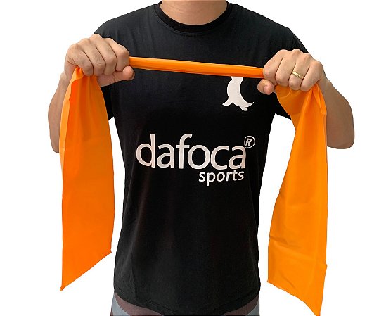 Faixa de Exercícios em TPE  VP1023 Vollo Sports  0,50mm Nível Médio Laranja