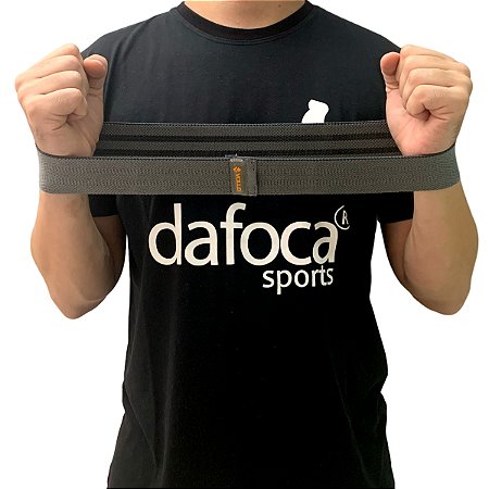 Hip Band Faixa de Exercício Poliéster 42X5cm VP1085 G Cinza Escuro Vollo Sports