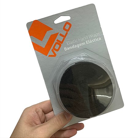 Par de Bandagens Elásticas Vollo VFG113 3 metros Preta