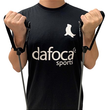 Extensor Elástico Multi Função Nível Forte VP1065 Cinza Escuro Vollo Sports
