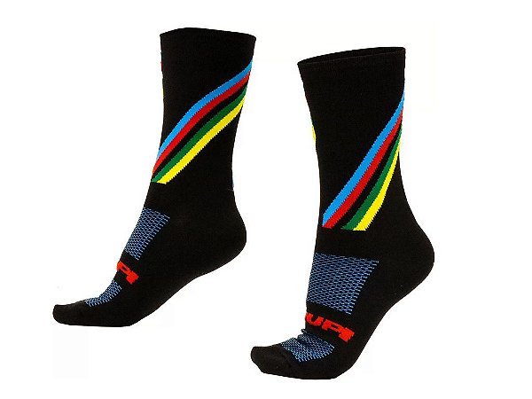 MEIA CICLISMO HUPI STRIPES