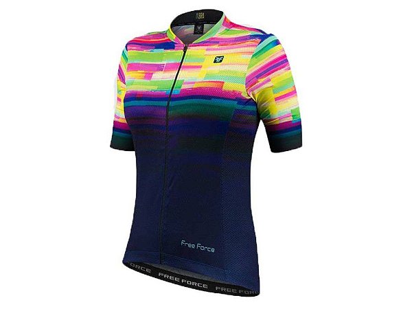 CAMISA CICLISMO FREE FORCE SPORT PSICODELIC FEMININA