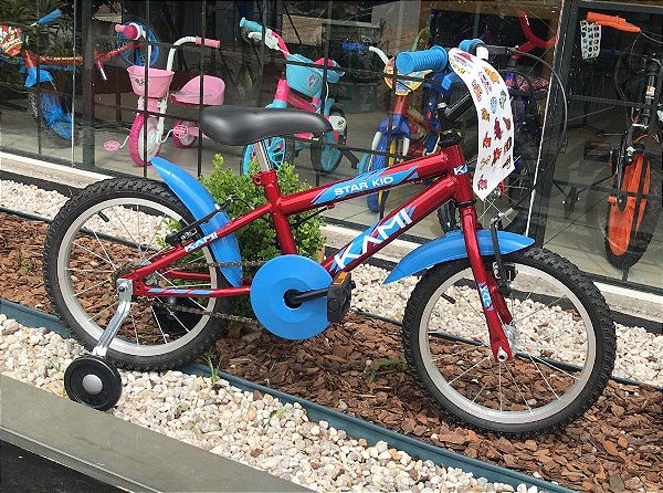 BICICLETA ARO 16 KAMI STAR VERMELHO E AZUL