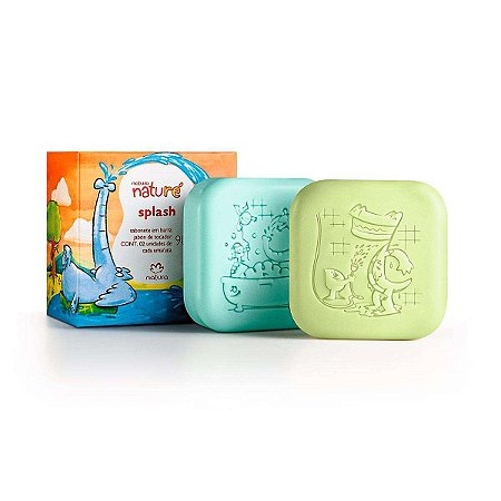 SABONETES EM BARRA SPLASH NATURA NATURE 2X90G - Conveniências de Beleza -  os melhores produtos de maquiagem e beleza do país