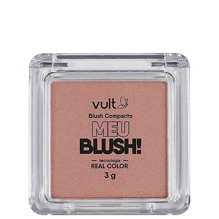 BLUSH COMPACTO MEU BLUSH! COR GOLDEN PEROLADO VULT 3G