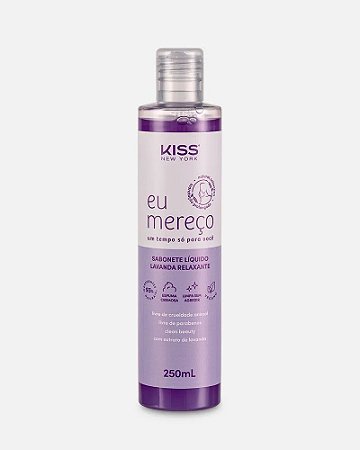 SABONETE LIQUIDO EU MEREÇO LAVANDA RELAXANTE  KISS NEW YORK 250ML