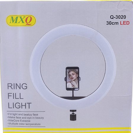 Ring Light 10 Pol Iluminador 26Cm Tripé Ajustável 2M Mlg-064