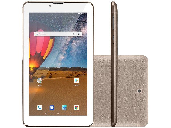 TABLET MULTILASER NB306 7/QC/3G/AND81/16GB/1GB/GOLD