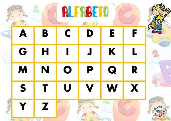 Alfabeto para pareamento- recurso pronto