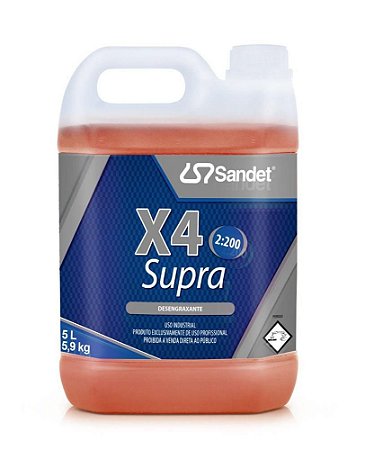 Detergente Desincrustante Alcalino X4 Supra 5L Sandet