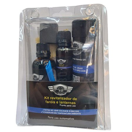 KIT UV REVITALIZADOR DE FAROIS E LANTERNAS 2 APLICACOES PRIME AUTO