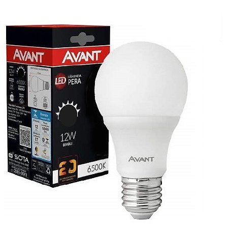 LAMPADA LED 12W BIVOLT E27 BRANCO FRIO 6.500K