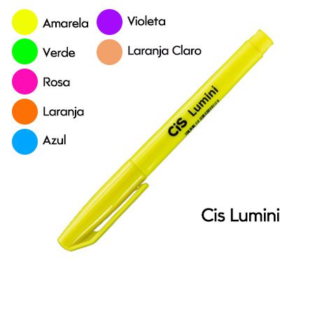 Marca Texto Lumini Neon Unidade - CIS - Papelaria Corujinha Lili - Loja  Online