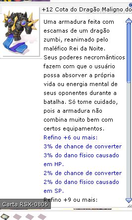 +12 Cota do Dragão Maligno do Mamute