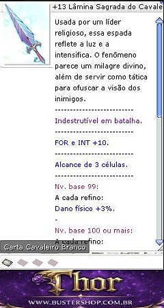 +13 Lâmina Sagrada do Cavaleiro