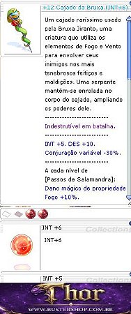 +12 Cajado da Bruxa [1] INT +6 INT +5