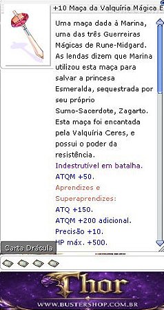 +10 Maça da Valquíria Mágica Espiritual Cabal Trip
