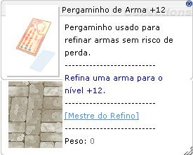 Pergaminho de Arma +12