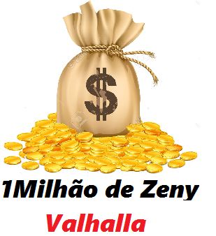 1 milhão de Zeny - 1 kk ( Ragnarok Valhalla )